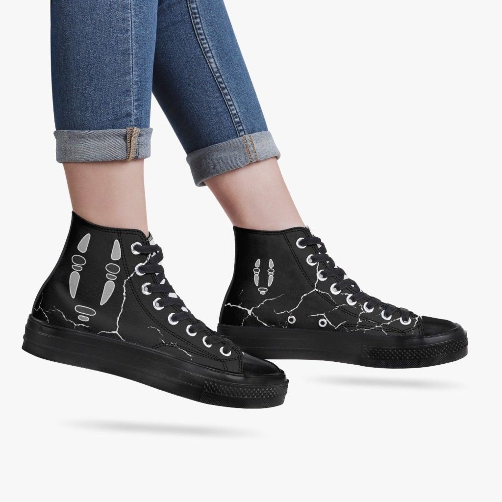 Studio Ghibli Spirited Away No Face Full Black Converse Shoes - Image 8