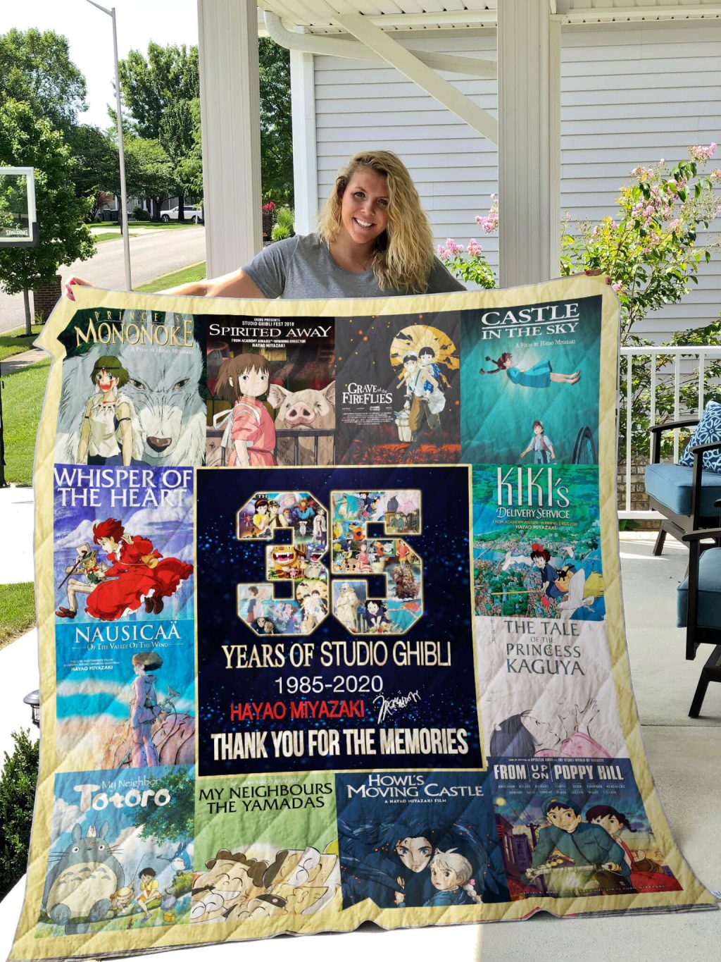35 Years Of Studio Ghibli Quilt Blanket