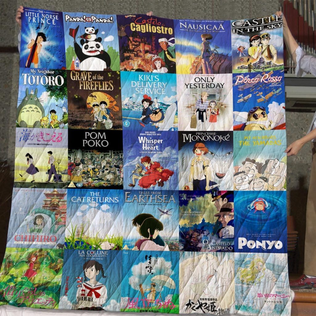 Studio Ghibli World Quilt Blanket