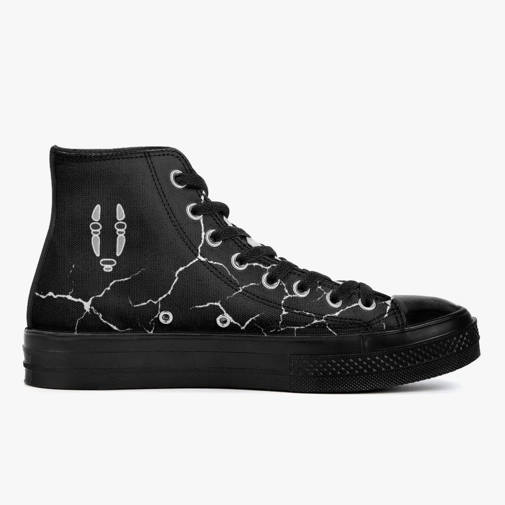 Studio Ghibli Spirited Away No Face Full Black Converse Shoes - Image 4