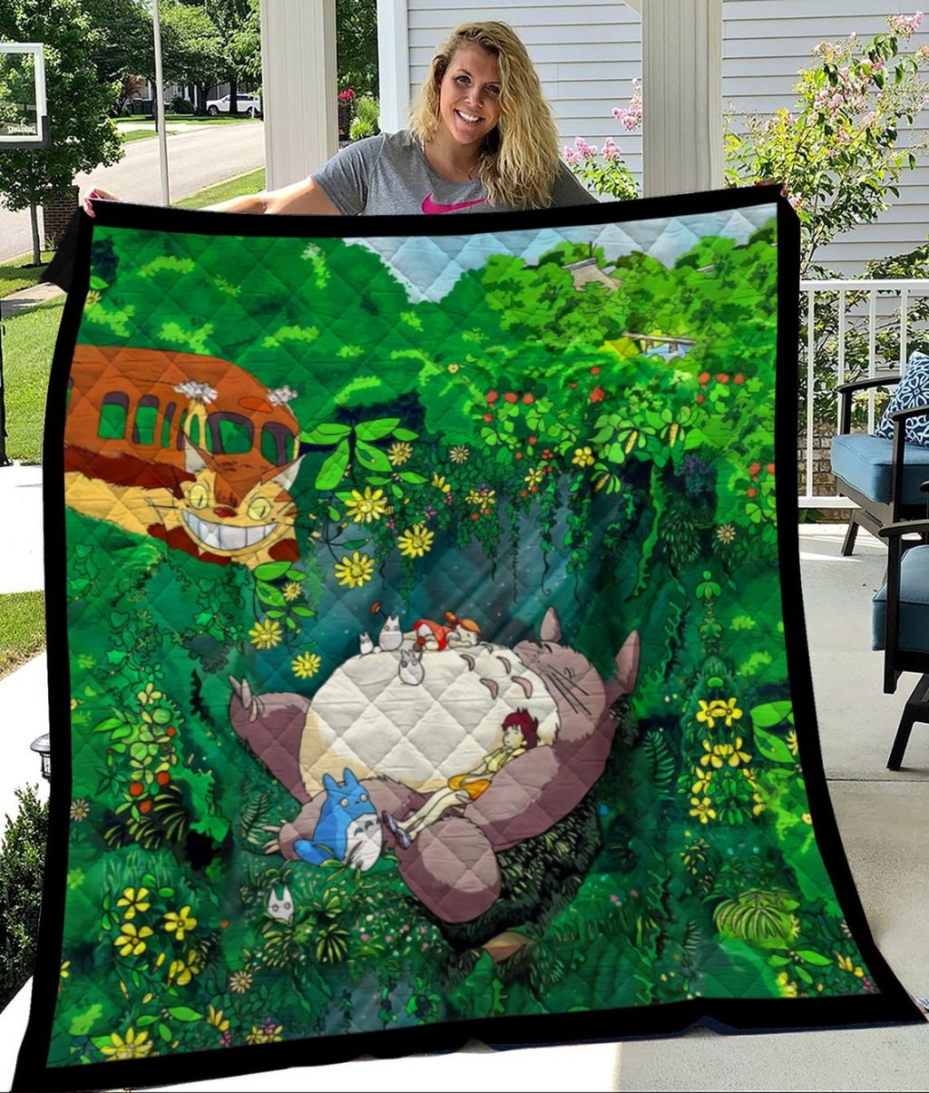 My Neighbor Totoro Studio Ghibli Quilt Blanket