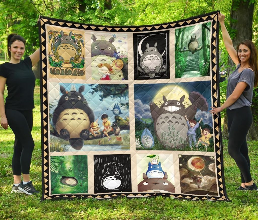 Totoro Signature Ghibli Quilt Blanket