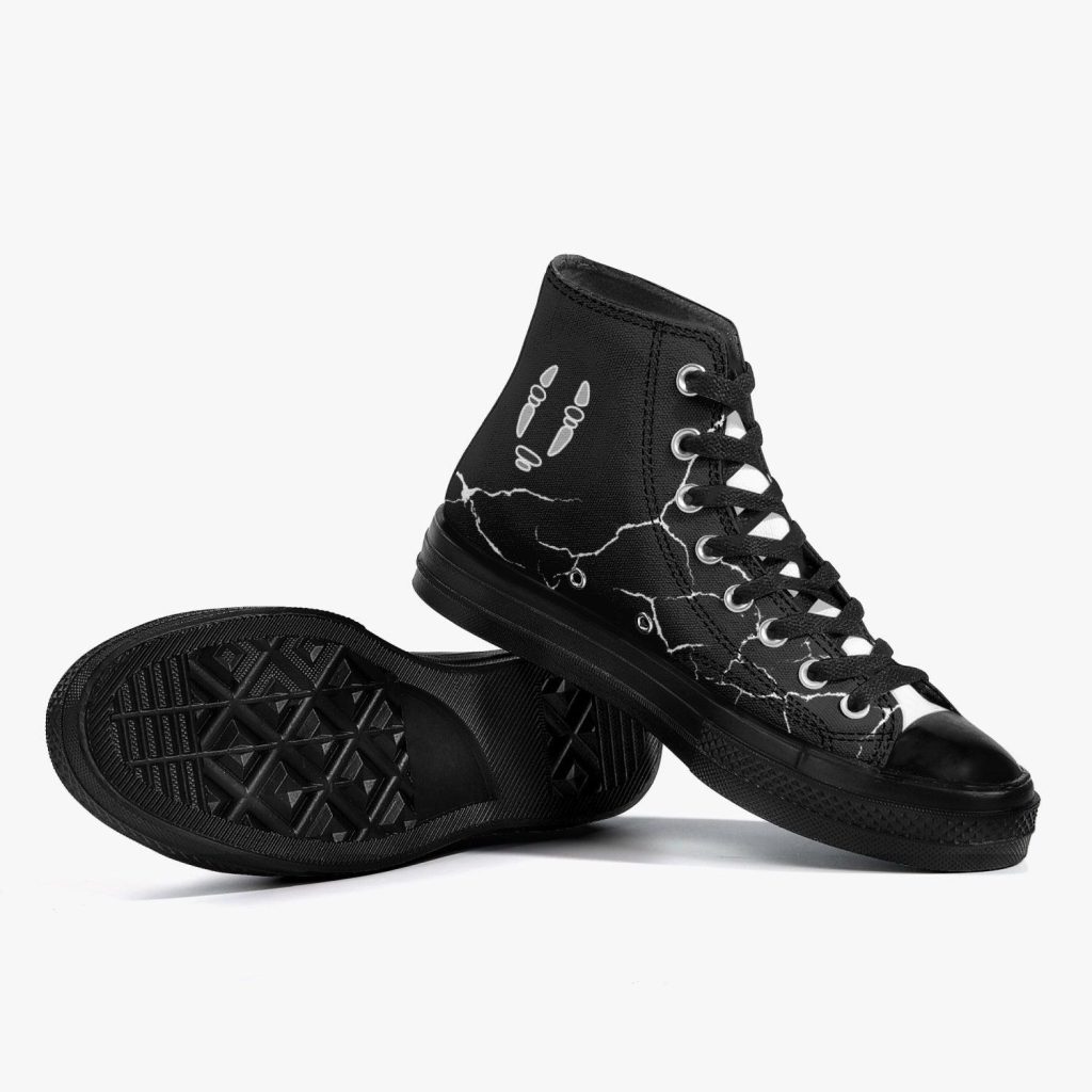 Studio Ghibli Spirited Away No Face Full Black Converse Shoes - Image 7