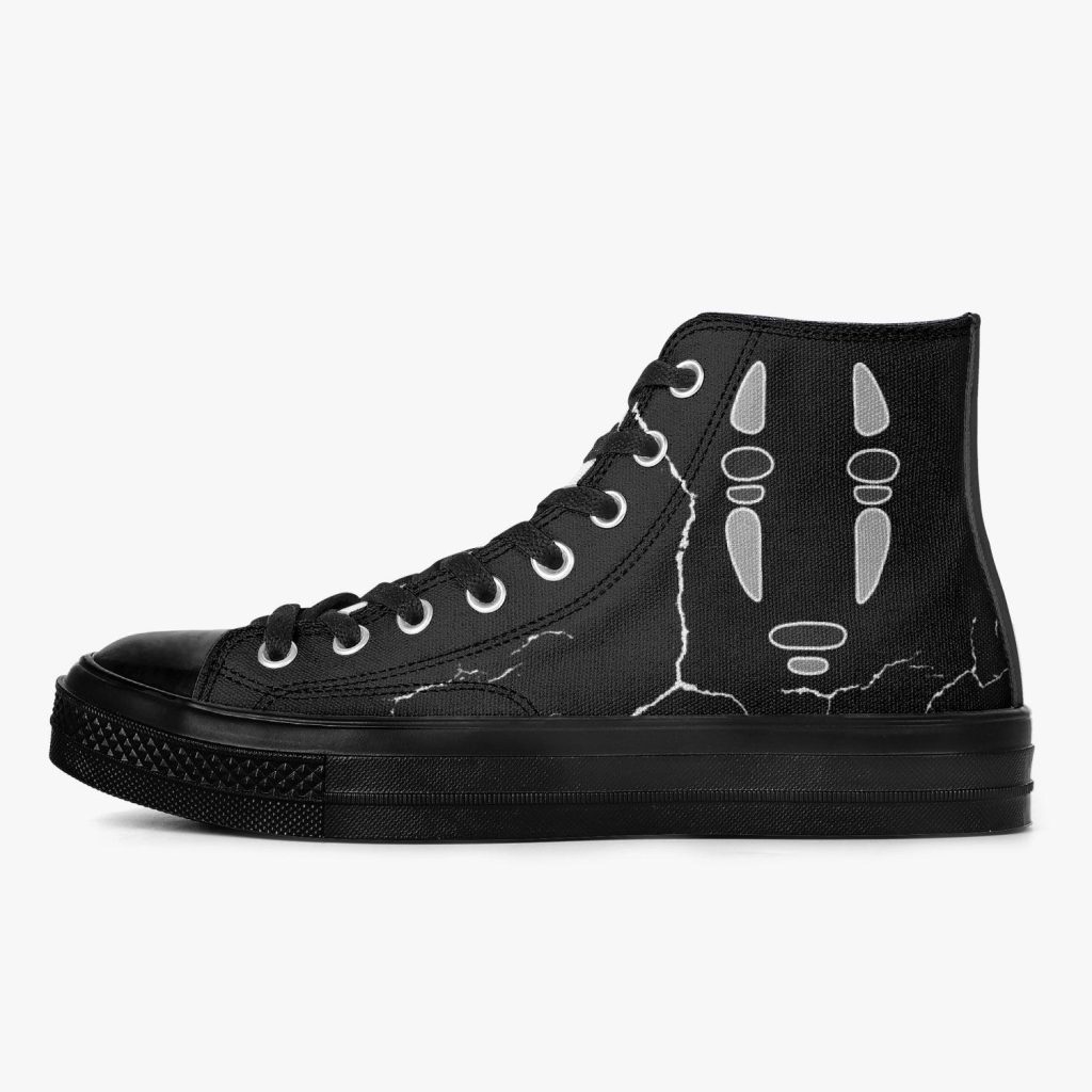 Studio Ghibli Spirited Away No Face Full Black Converse Shoes - Image 2