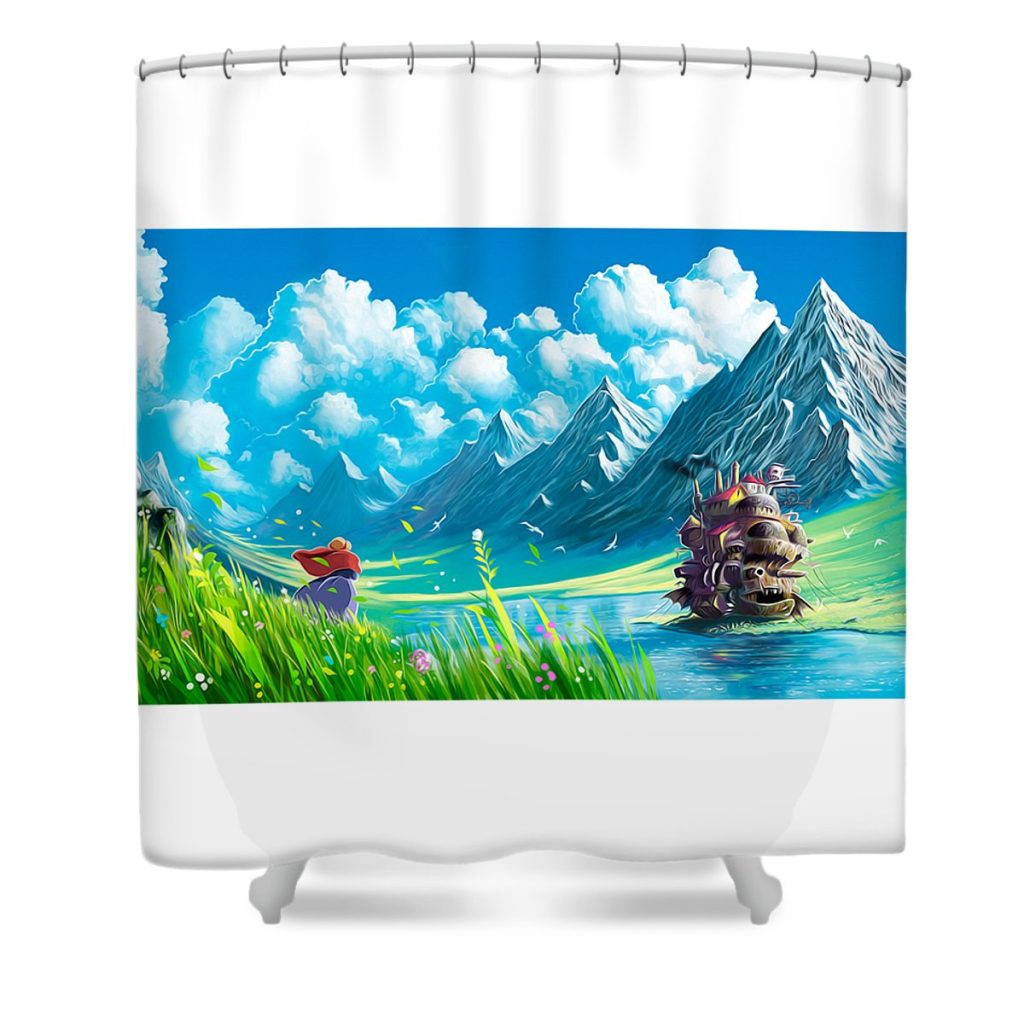 Best Ghibli Howls Moving Castle Shower Curtain