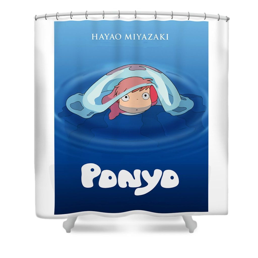 Hot Anime Ghibli Ponyo Shower Curtain