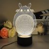 3D Led Lamp Spirited Away No Face Man Totoro Action Figure Nightlight Cute Room Decor Light 11 - Studio Ghibli UK Store