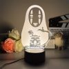 3D Led Lamp Spirited Away No Face Man Totoro Action Figure Nightlight Cute Room Decor Light 2 - Studio Ghibli UK Store