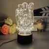 3D Led Lamp Spirited Away No Face Man Totoro Action Figure Nightlight Cute Room Decor Light 5 - Studio Ghibli UK Store