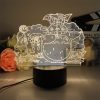 3D Led Lamp Spirited Away No Face Man Totoro Action Figure Nightlight Cute Room Decor Light 6 - Studio Ghibli UK Store