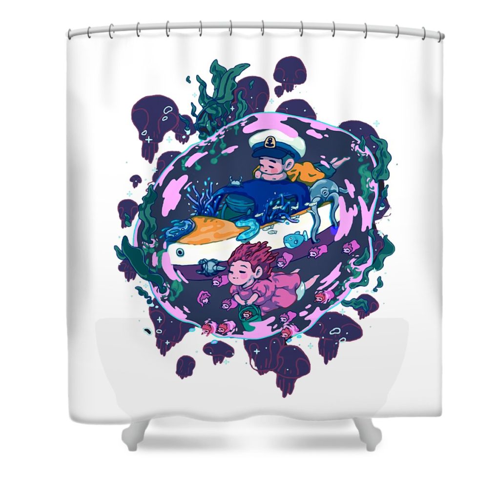 Ghibli Anime Shower Curtain