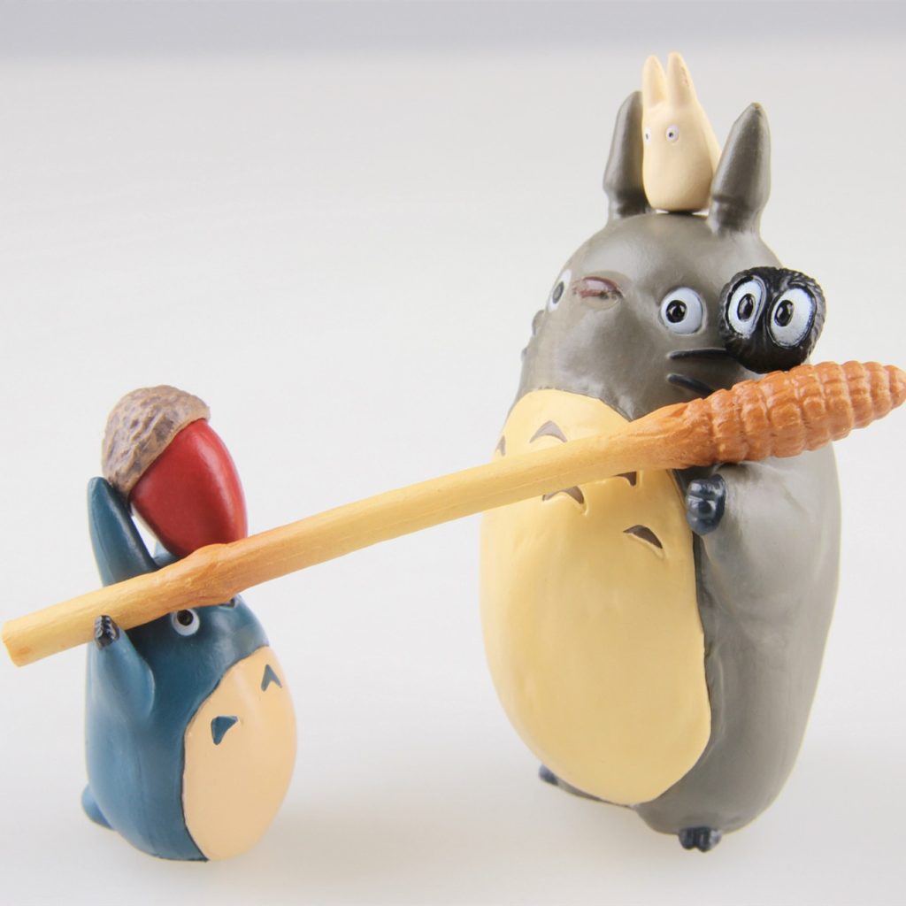 Studio Ghibli My Neighbor Totoro With Umbrella Fried Charcoal Figure - Image 5