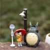 Cute 5PCS Lot Hayao Miyazaki Movie Totoro My Neighbor Anime Action figure Figurine Totoro Decal Toy - Studio Ghibli UK Store