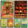 Hayao Miyazaki Ghibli Vintage Art Anime Spirited Away MY NEIGHBOUR TOTORO Ponyo On The Cliff Princess - Studio Ghibli UK Store