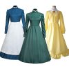 Howl s Moving Castle Anime Surrounding Clothes Maid Outfit Yellow Green Dress Sophie Halloween Cosplay Anime 1 - Studio Ghibli UK Store
