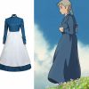 Howl s Moving Castle Anime Surrounding Clothes Maid Outfit Yellow Green Dress Sophie Halloween Cosplay Anime - Studio Ghibli UK Store