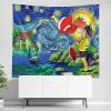 Ponyo Starry Night Studio Ghibli Wall Tapestry Horizontal Main 1 - Studio Ghibli UK Store