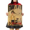 TIE LER Hayao Miyazaki Anime Movie Poster Cartoon Does Retro Nostalgia Kraft Paper Poster Cafe Bar 11 - Studio Ghibli UK Store