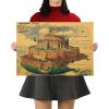 TIE LER Hayao Miyazaki Anime Movie Poster Cartoon Does Retro Nostalgia Kraft Paper Poster Cafe Bar 16 1 - Studio Ghibli UK Store