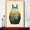 Totoro Studio Ghibli Anime on The Wall Art Posters and Prints Canvas Painting Wall Art Pictures 9 - Studio Ghibli UK Store