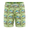 Trippy My Neighbor Totoro SG Hawaiian Shorts FRONT Mockup Knot - Studio Ghibli UK Store