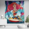 Trippy Ponyo SG Vertical Wall Tapestry Main Mockup 1 - Studio Ghibli UK Store