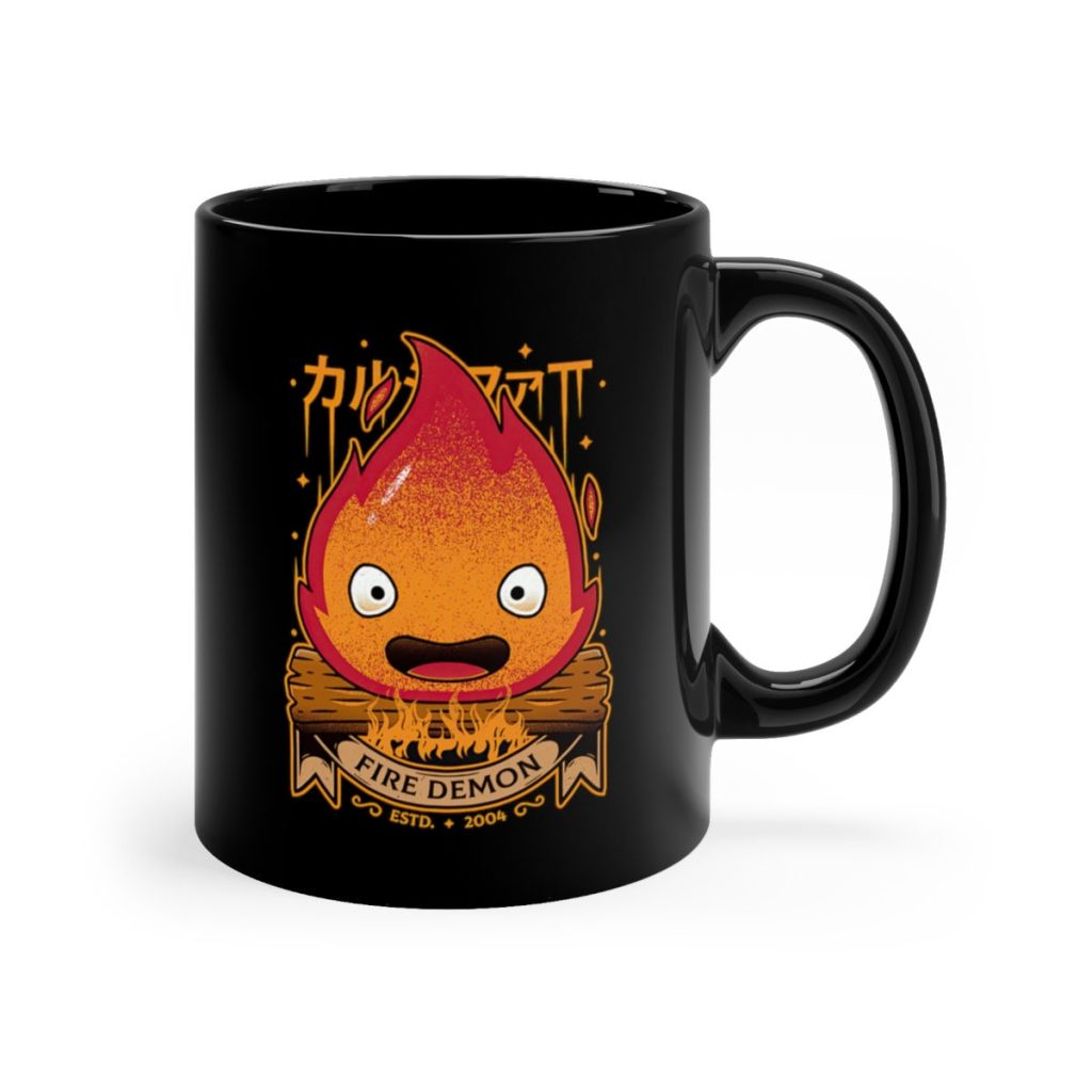 Calcifer Fire Demon Howl's Moving Castle Studio Ghibli Mug - Image 2