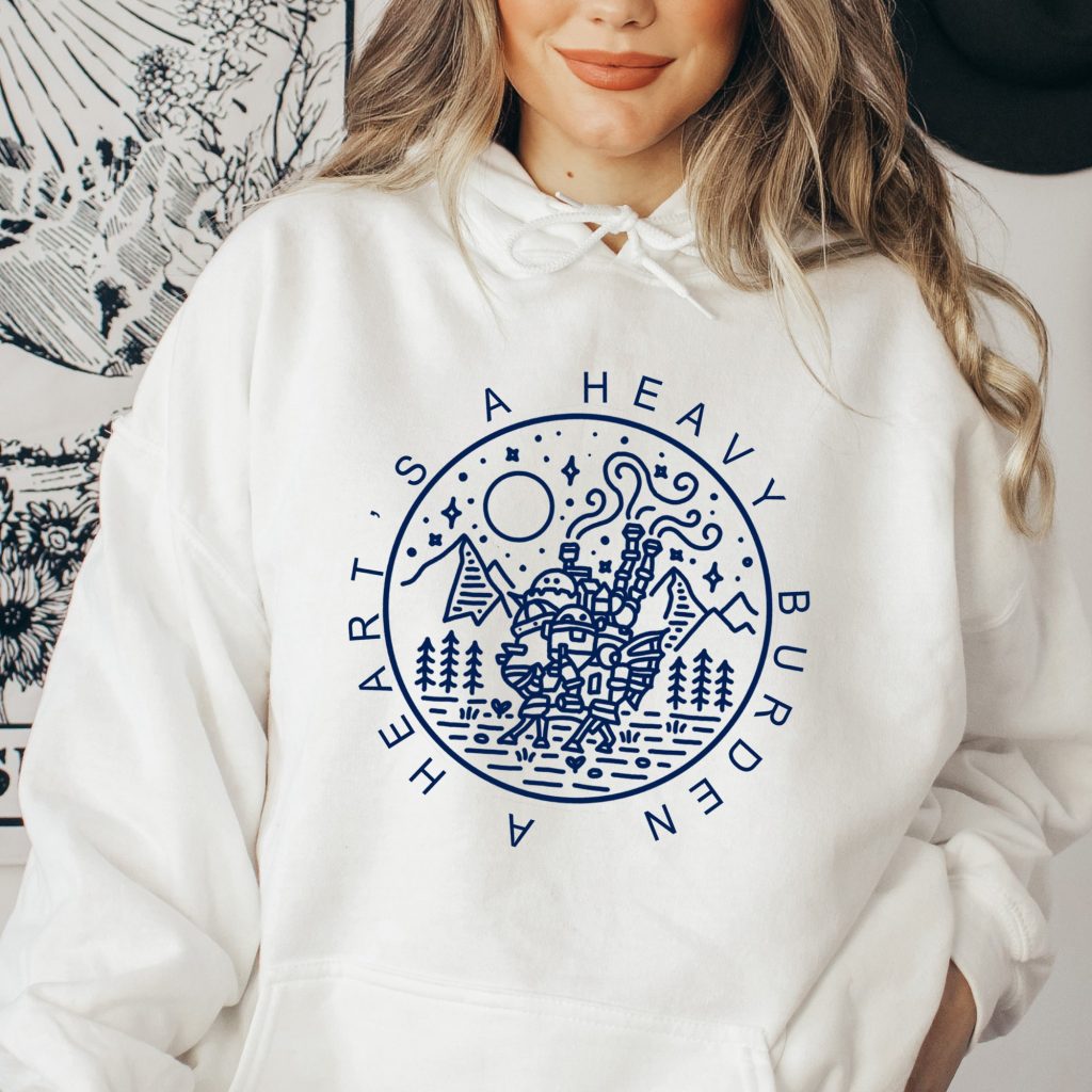 Howl's Moving Castle Inspired A Heart's A Heavy Burden Hoodie