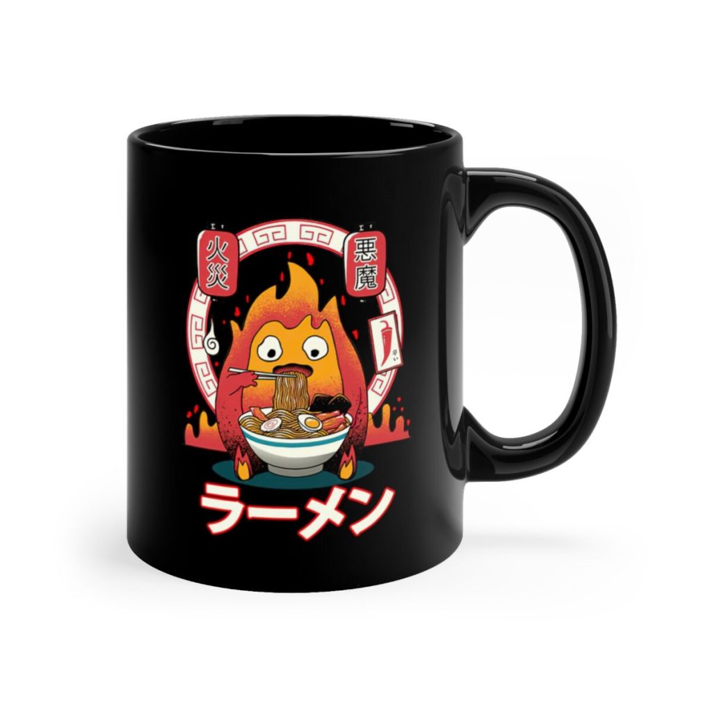 Calcifer Ramen Howl's Moving Castle Mug - Image 2