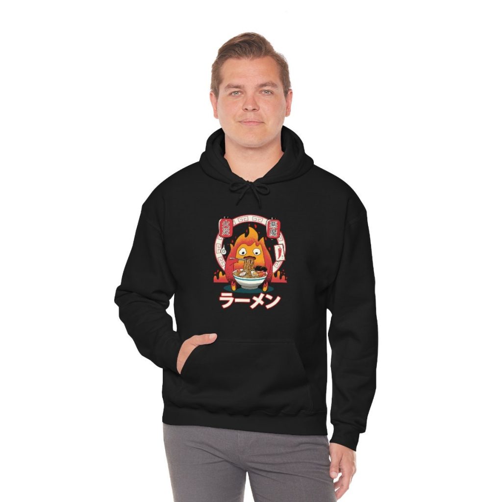 Calcifer Ramen Howl's Moving Castle Inspired Hoodie - Image 5