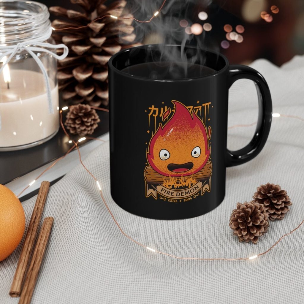 Calcifer Fire Demon Howl's Moving Castle Studio Ghibli Mug