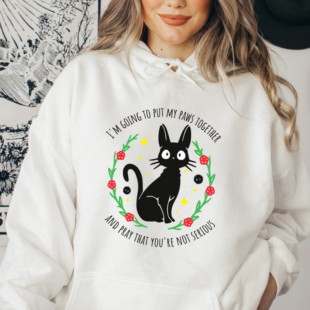 Kiki's Delivery Service Inspired Jiji Hoodie