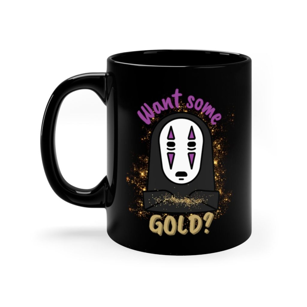 Spirited Away Inspired No Face Black Mug - Image 4