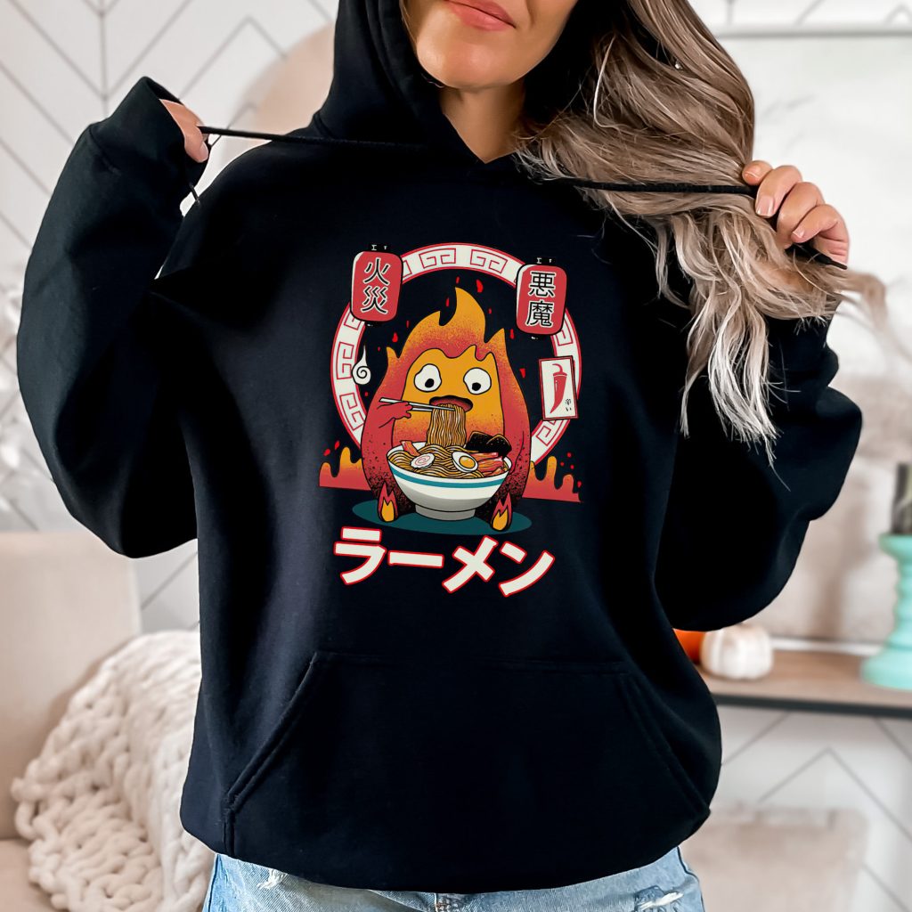 Calcifer Ramen Howl's Moving Castle Inspired Hoodie
