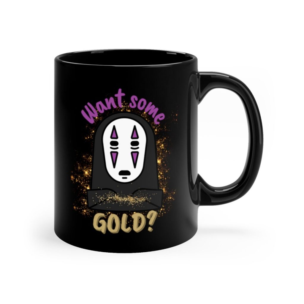Spirited Away Inspired No Face Black Mug - Image 2