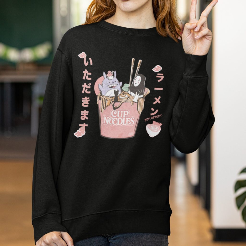 Studio Ghibli Inspired Cup of Noodles Unisex Sweatshirt