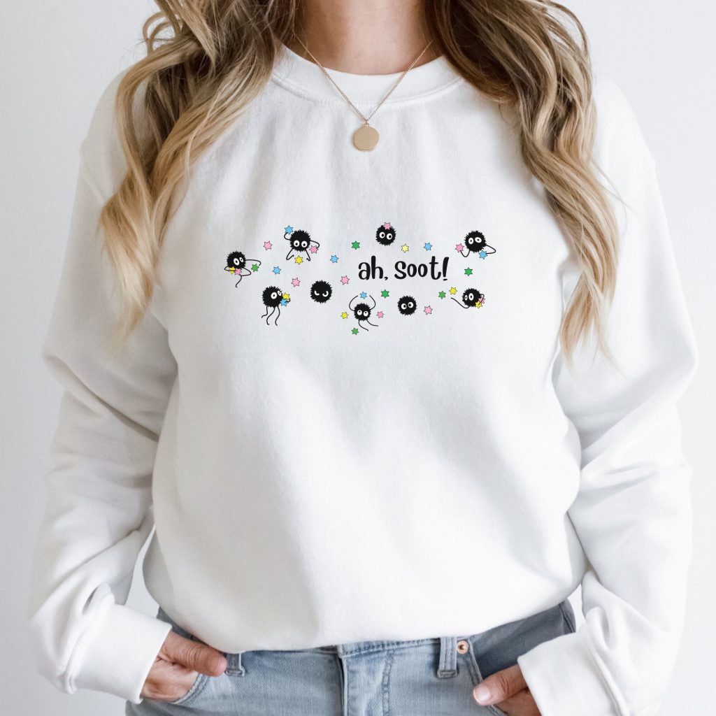 Studio Ghibli Spirited Away Inspired Ah, Soot! Sweatshirt - Image 4