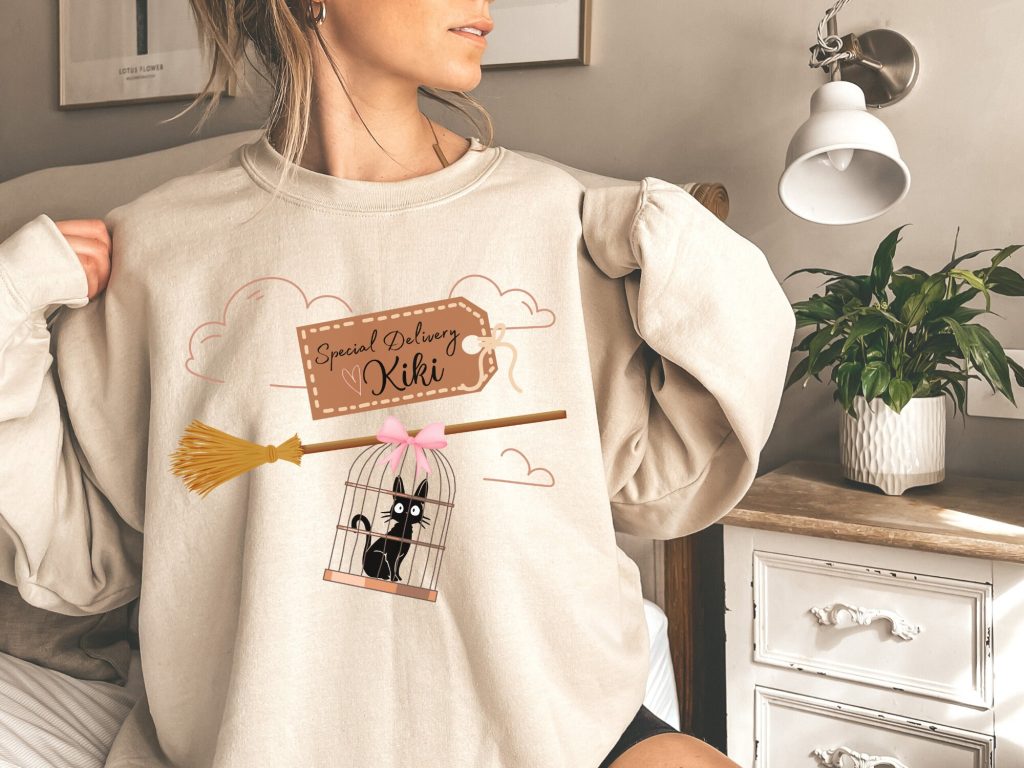Studio Ghibli Kiki's Delivery Service Inspired Special Delivery Sweatshirt - Image 2