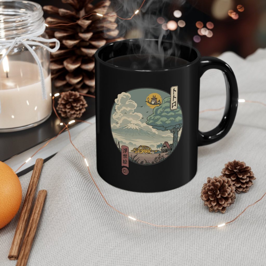 Totoro Black Mug