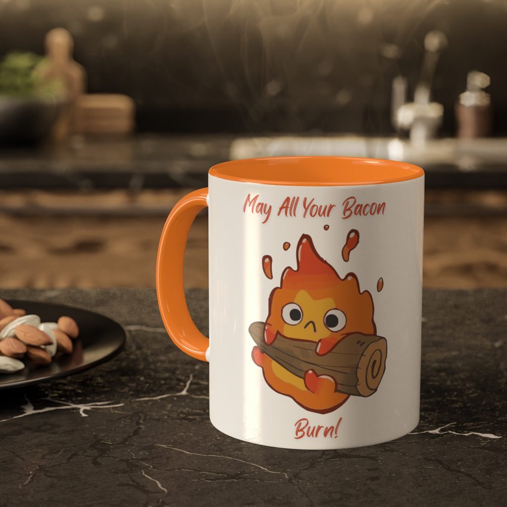 Howl's Moving Castle Inspired Calcifer Studio Ghibli Mug - Image 4
