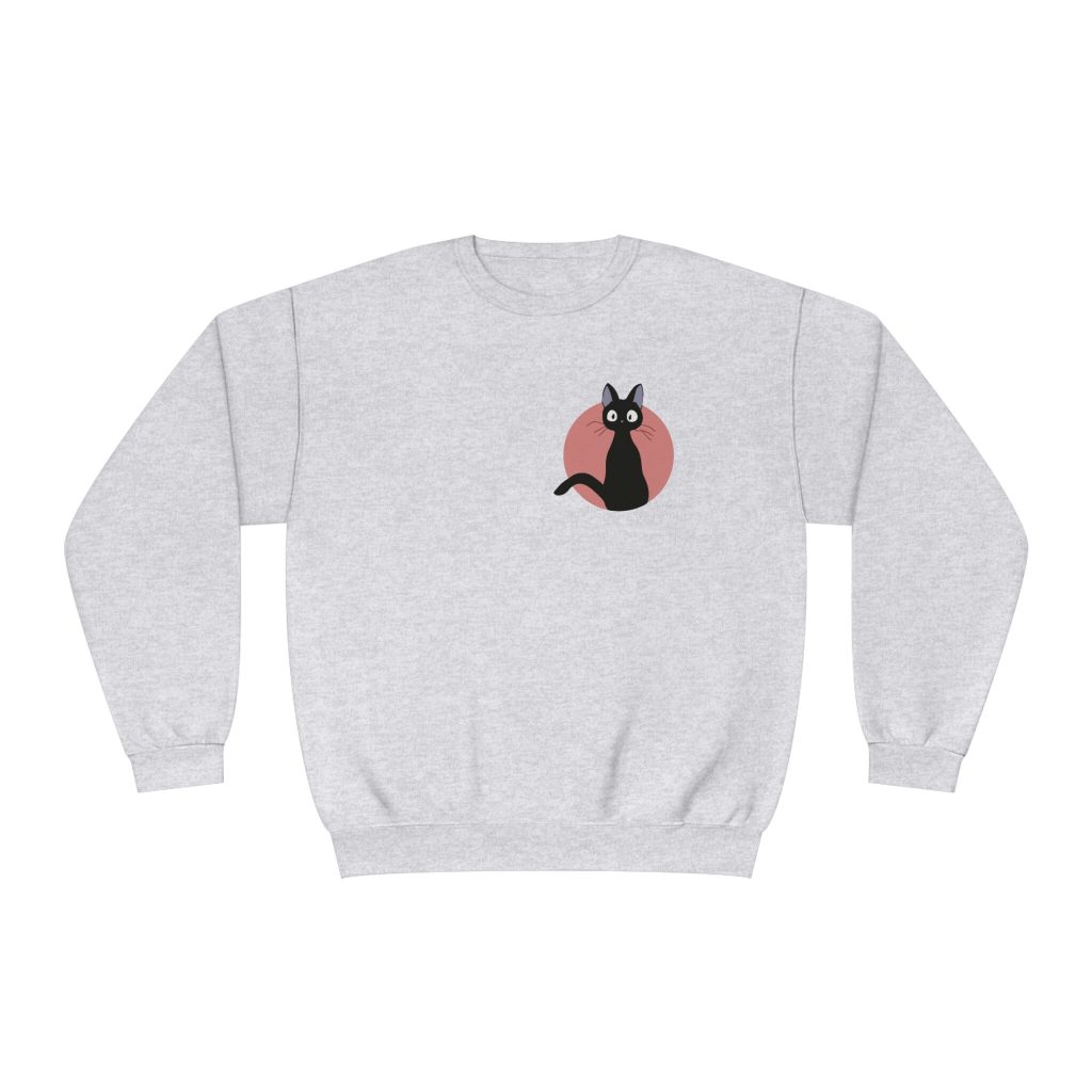 Studio Ghibli Kiki's Delivery Service Jiji Minimalist Inspired Sweatshirt - Image 6