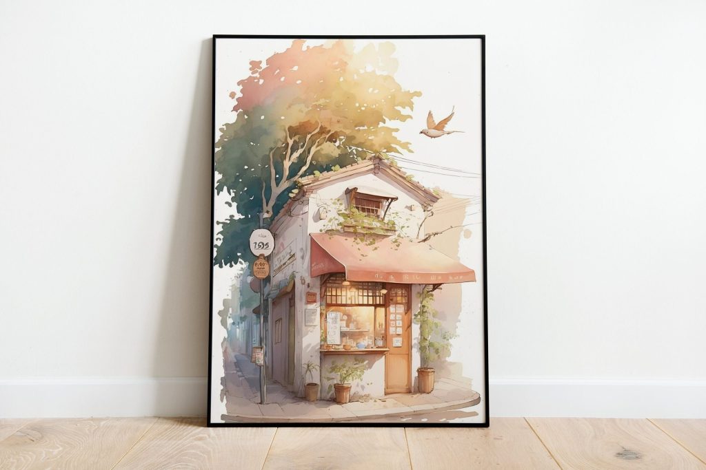 Studio Ghibli House Japan Wall Art