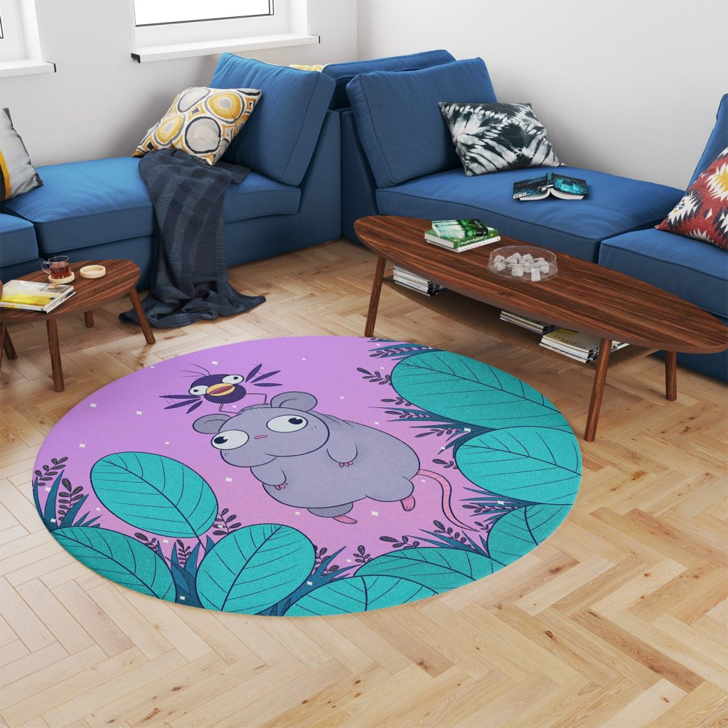 Studio Ghibli My Neighbor Totoro Cute Round Rug - Image 3
