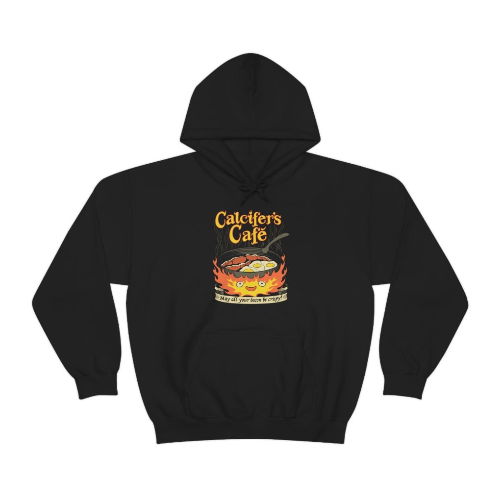 Howl's Moving Castle Inspired Calcifer's Cafe Hoodie - Image 2