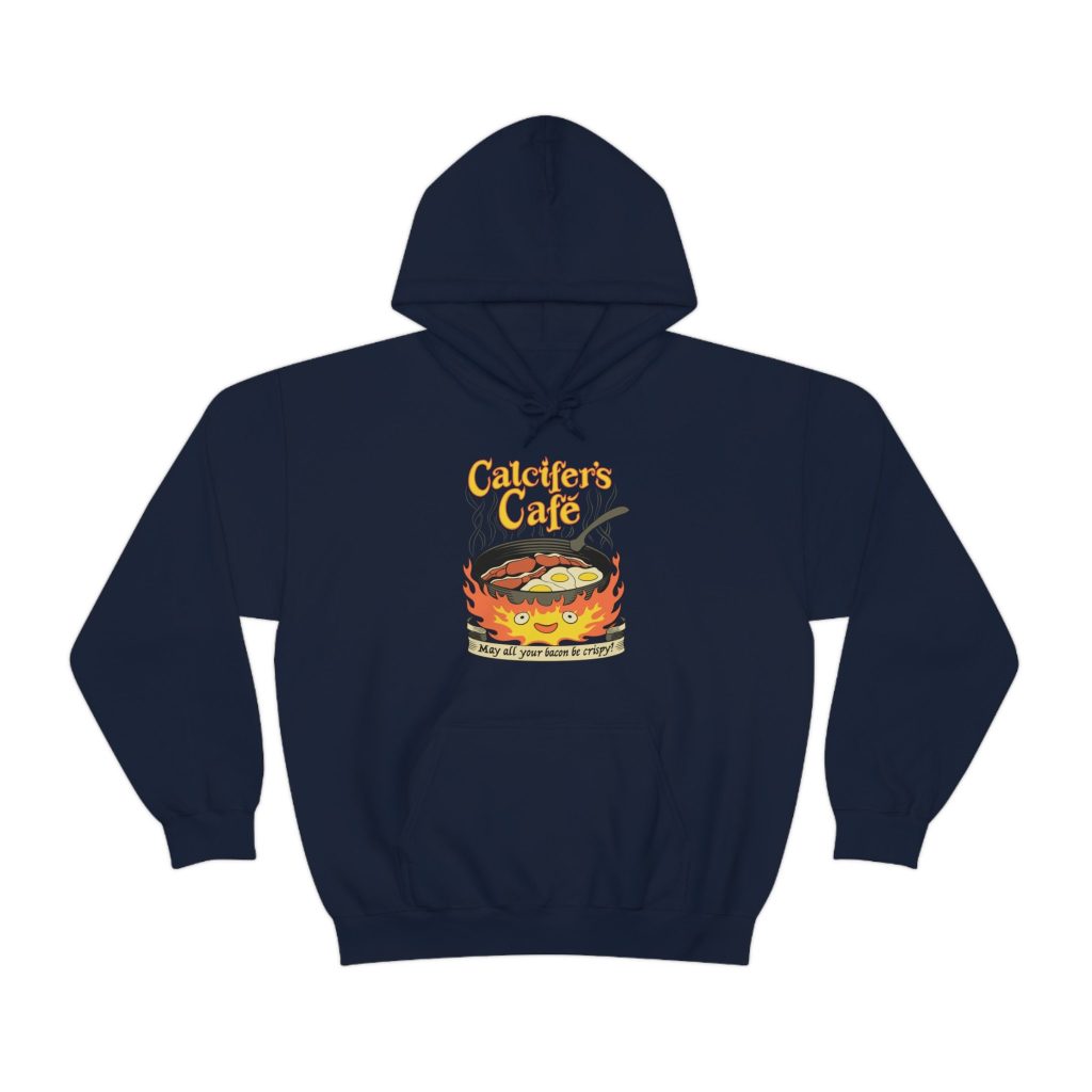 Howl's Moving Castle Inspired Calcifer's Cafe Hoodie - Image 4