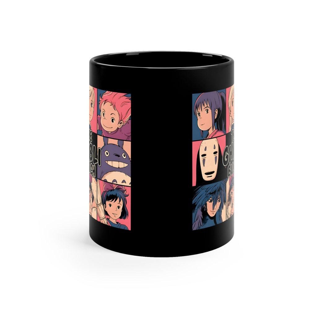 Studio Ghibli Bunch Black Mug - Image 4