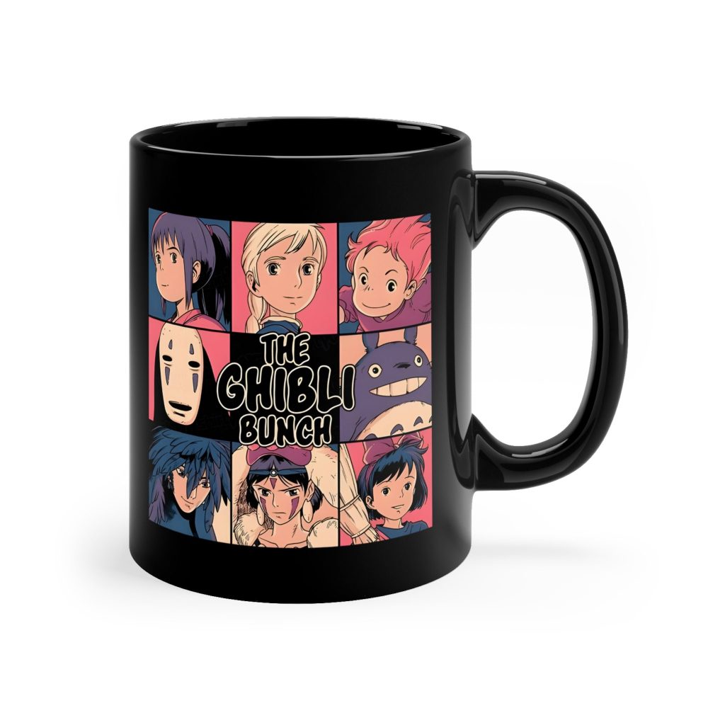 Studio Ghibli Bunch Black Mug - Image 3