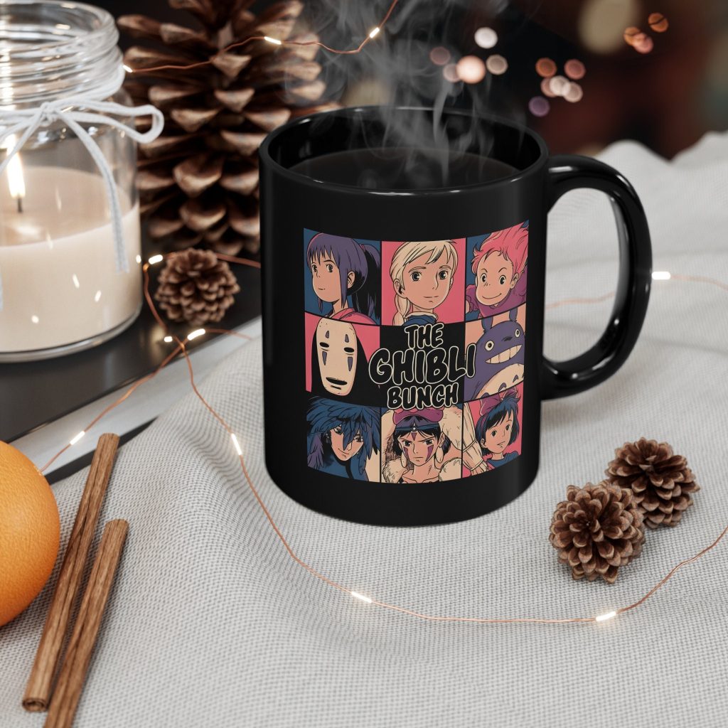 Studio Ghibli Bunch Black Mug - Image 2