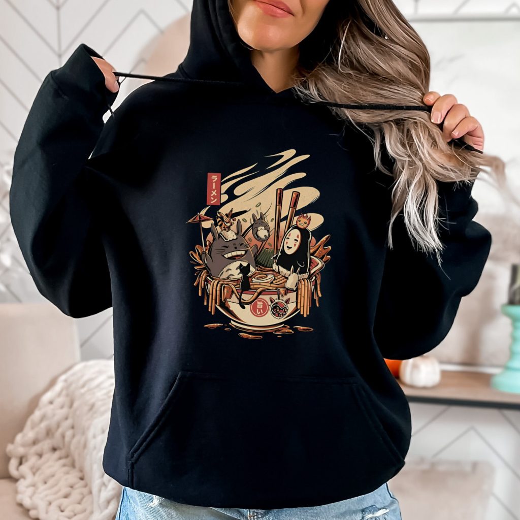 Ghibli Inspired Ramen Unisex Hoodie - Image 2