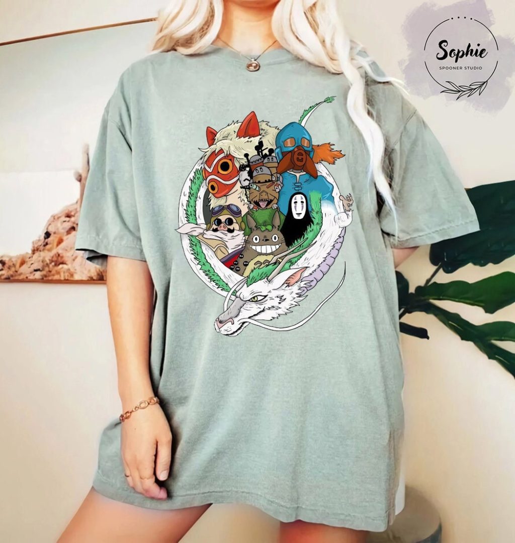 Studio Ghibli Vintage Ghibli Character T-shirt - Image 2